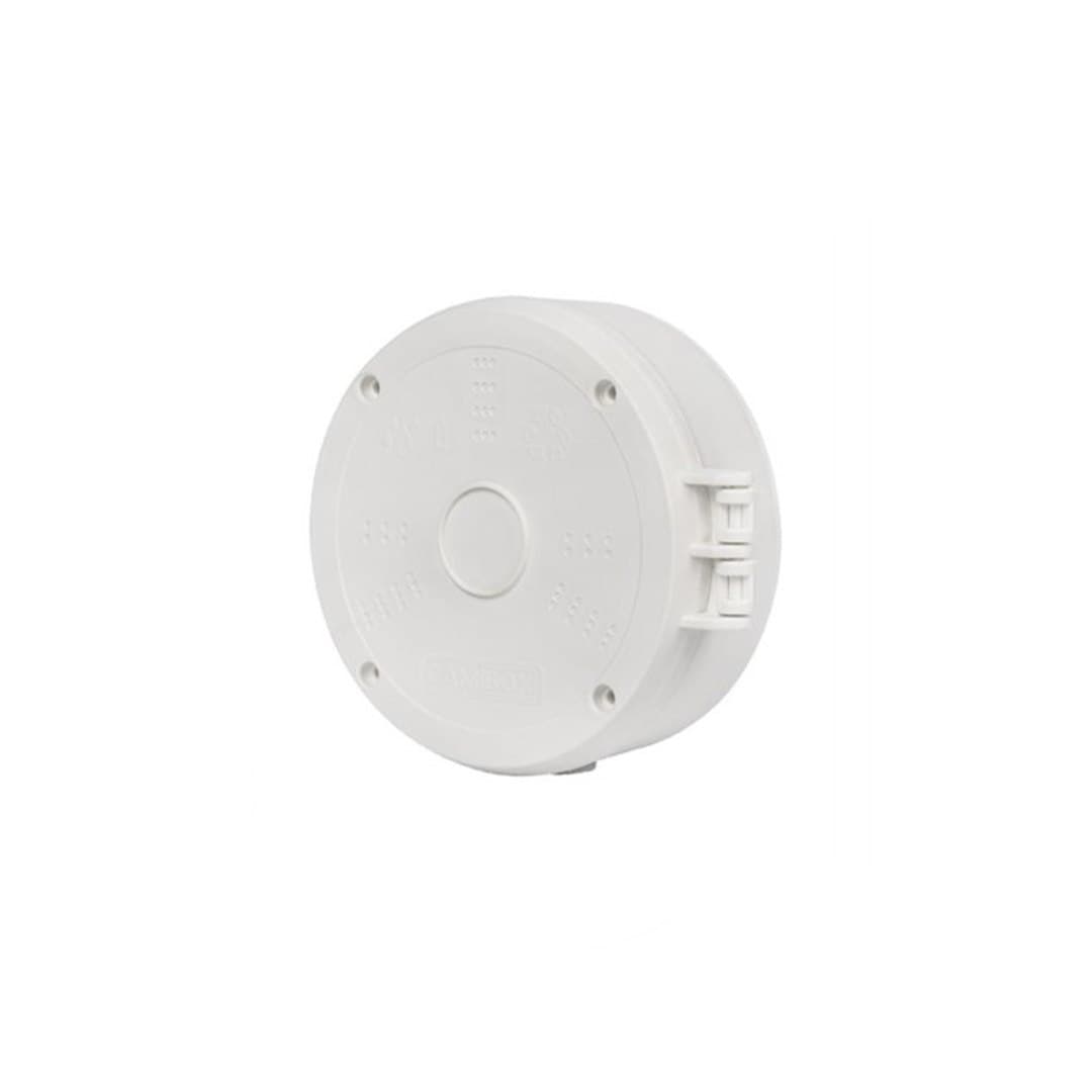 باکس جعبه تقسیم پلاستیکی روکار کم باکس CAM BOX CA-14CW گرد سایز ‎13*13 سفید