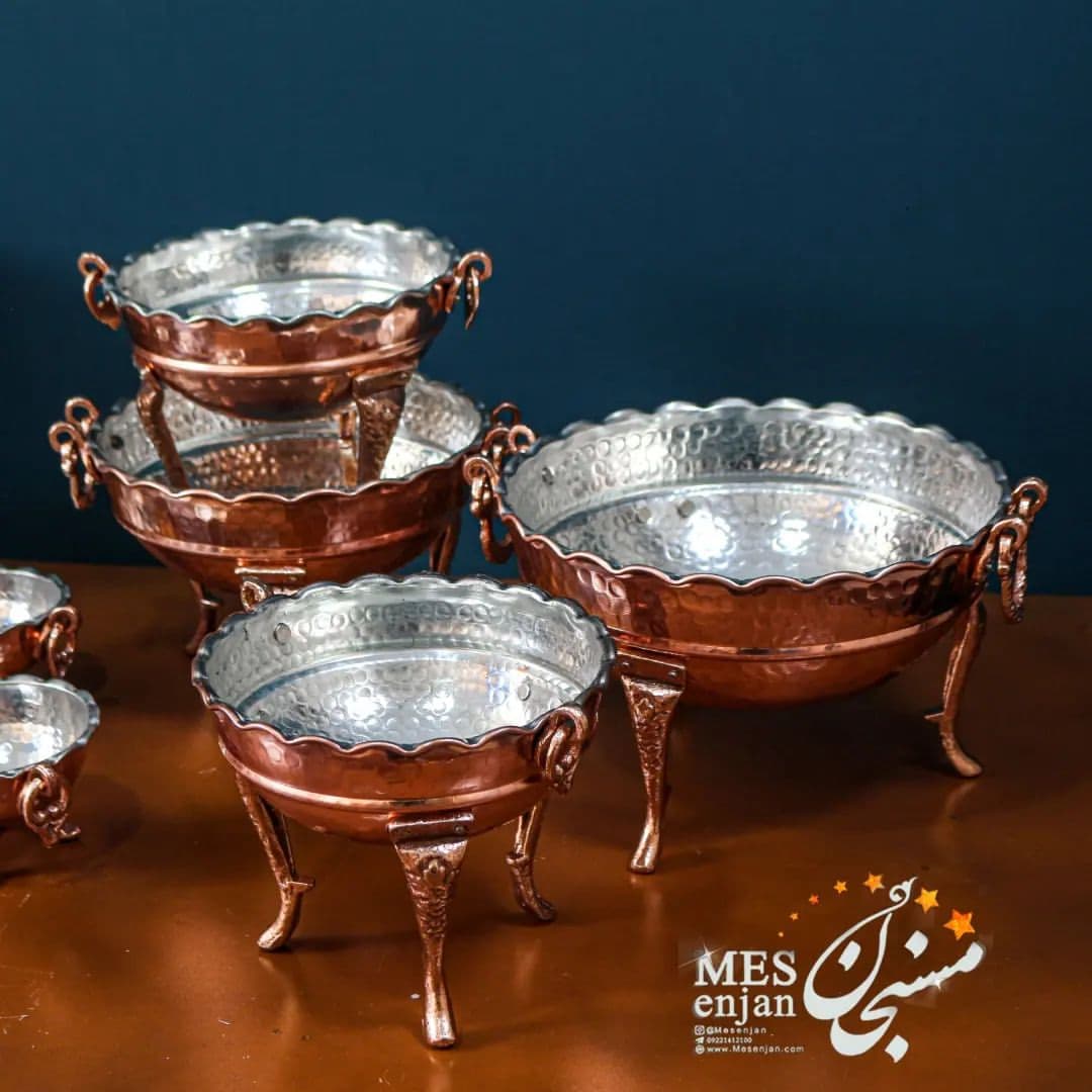 کاسه سه پایه بلند مسی — تصویر ۲
