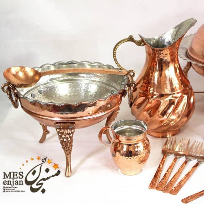 کاسه سه پایه بلند مسی — تصویر ۳