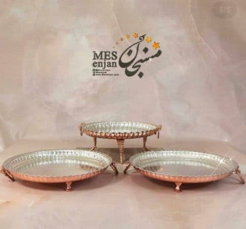 دیس داخل طرحدار گوشواره دار مسی — تصویر ۵