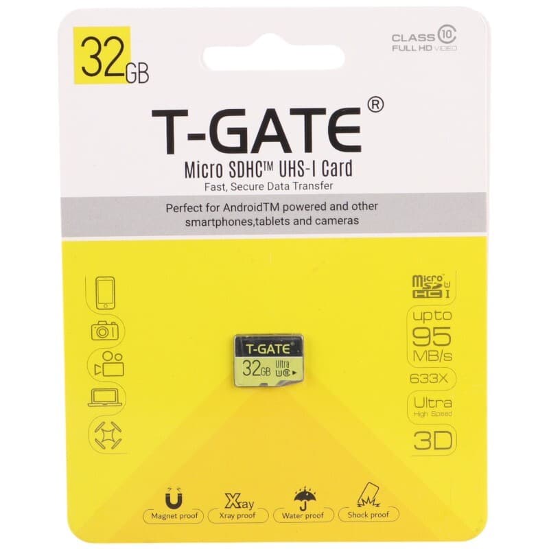 کارت حافظه میکرو 32 گیگ تی گیت T-GATE 633x Ultra U1 C10 95MB/s