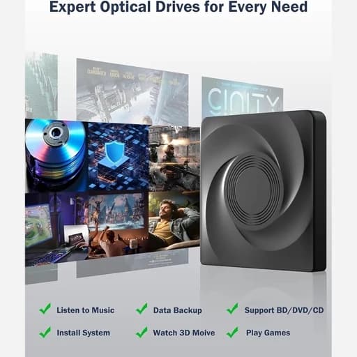 درایو بلوری اکسترنالDVD رایتر اورجینال امازون المان — تصویر ۹