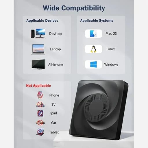 درایو بلوری اکسترنالDVD رایتر اورجینال امازون المان — تصویر ۵