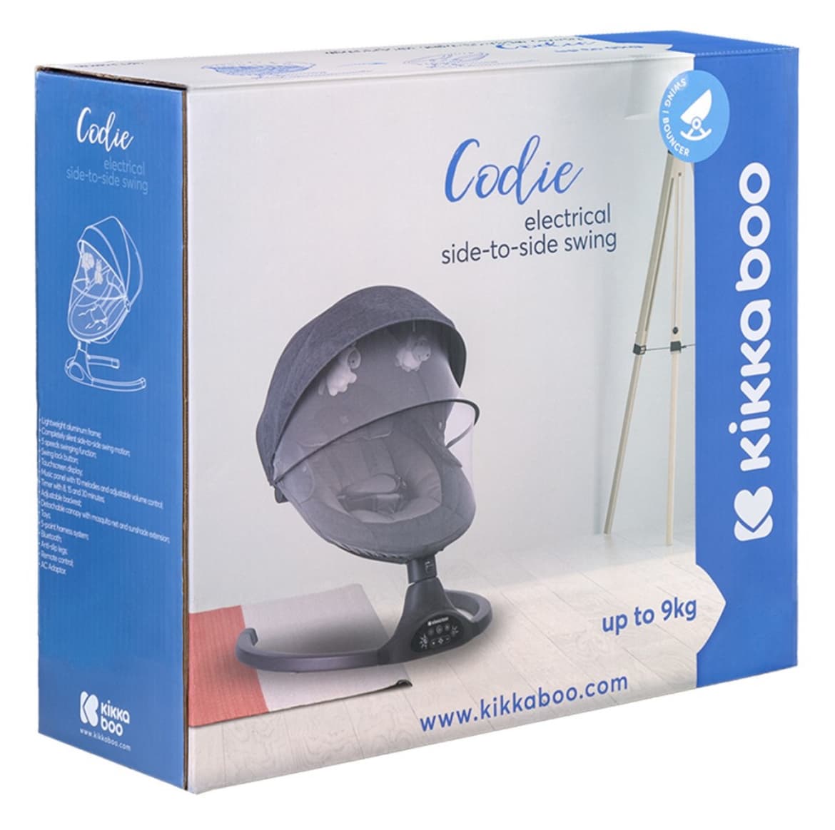 گهواره برقی کیکابو KIKKABOO مدل swing codie — تصویر ۸