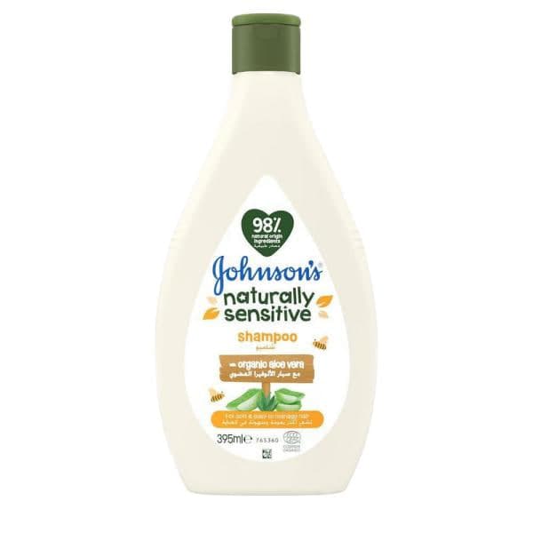 شامپو سرکودک سری Naturally Sensitive حاوی عصاره آلوئه ورا 395 میل جانسون johnsons