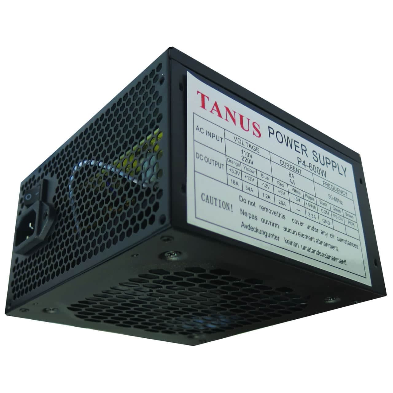 منبع تغذیه کامپیوتر تانوس مدل 600W-P4 — تصویر ۶
