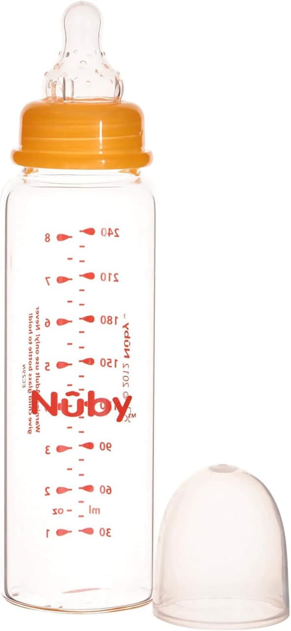 شیشه شیر پیرکس 240 میل نابی NUBY 1179 — تصویر ۷