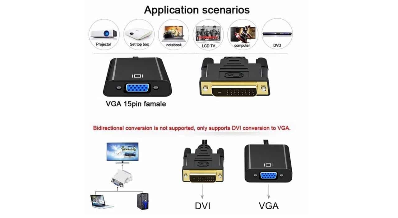 تبدیل DVI-D به VGA به طول 10 سانتی متر برند E-net — تصویر ۹