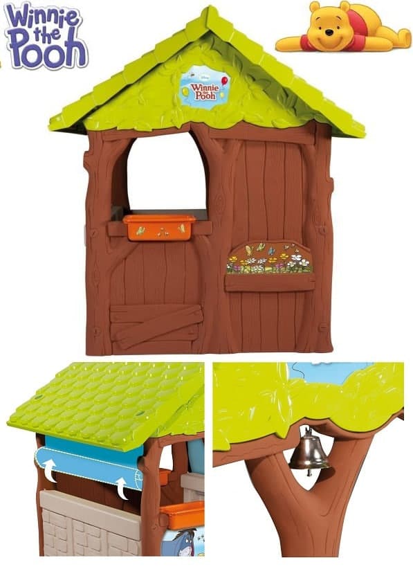 كلبه متوسط سبز و قهوه اي Smoby Winnie the Pooh Treehouse