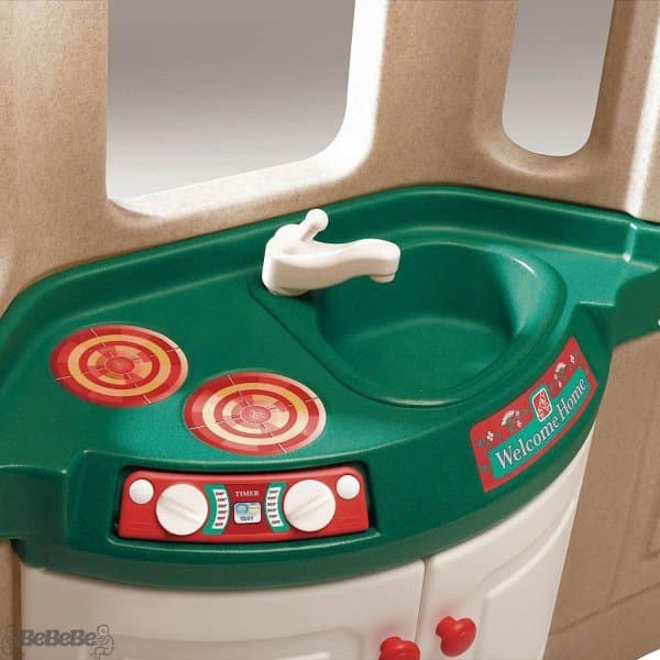 خانه بازی “به خانه خوش آمدی” با سرویس کامل آشپزخانه كد 893700 Step2 Naturally Playful Welcome Home Playhouse — تصویر ۵