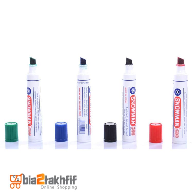 ماژیک پرمننت 600 اسنومن بسته 4عددی