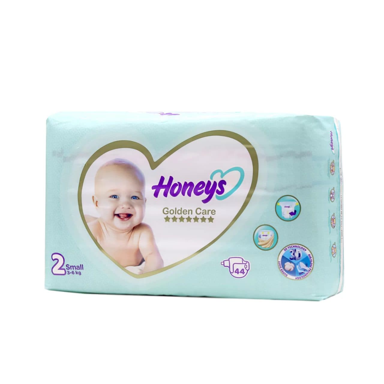 پوشک بچه سایز دو (6-3 کیلوگرم) 44 عددی هانیز honeys