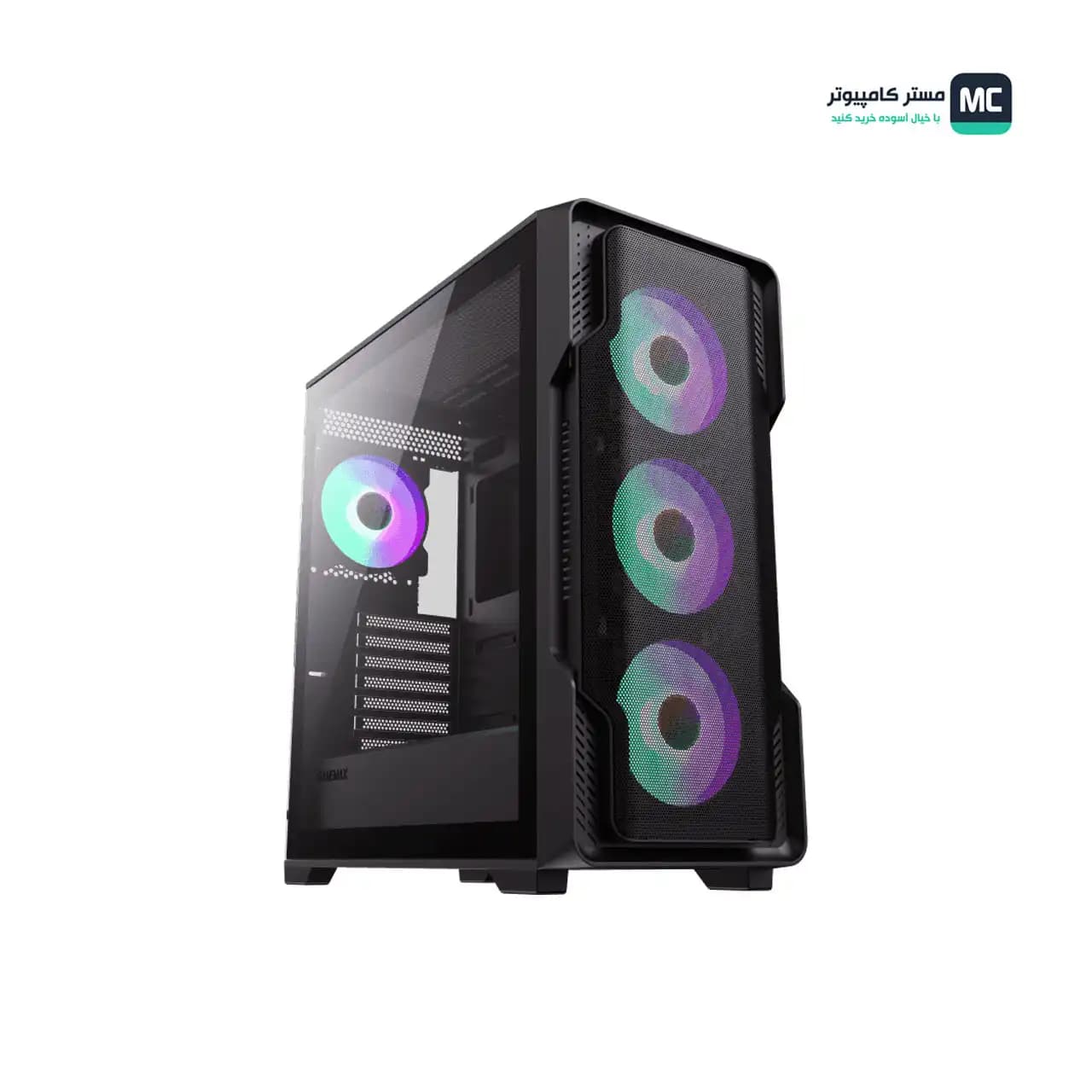 کیس گیمینگ گیم مکس Siege Black — تصویر ۶