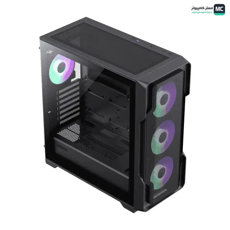 کیس گیمینگ گیم مکس Siege Black — تصویر ۱۱