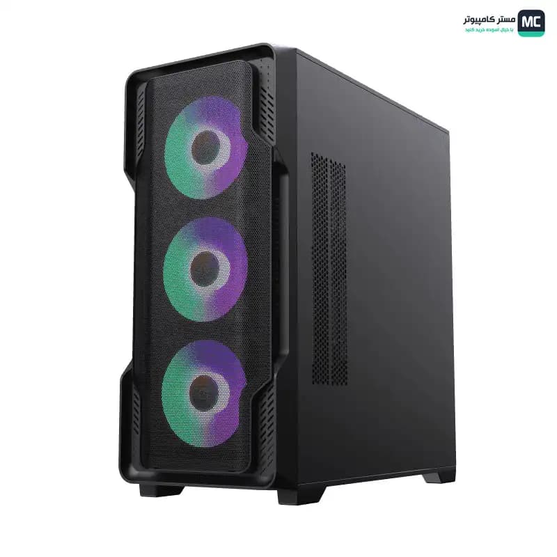 کیس گیمینگ گیم مکس Siege Black — تصویر ۸