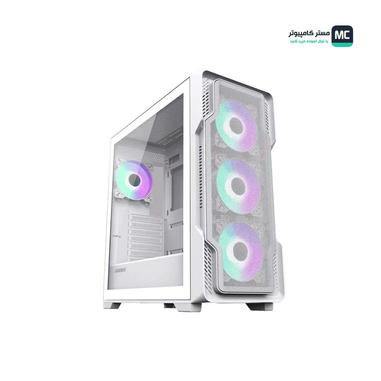 کیس گیمینگ گیم مکس Siege White — تصویر ۷