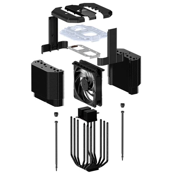 خنک کننده پردازنده کولر مستر مدل MASTERAIR MA620M — تصویر ۶