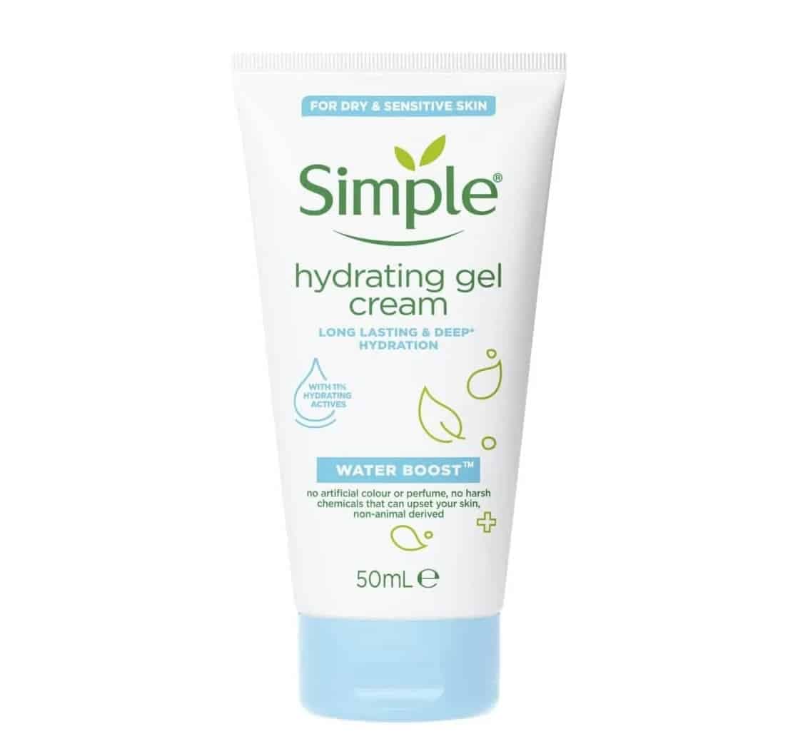 ژل کرم آبرسان سیمپل Simple پوست خشک حجم 50 میل