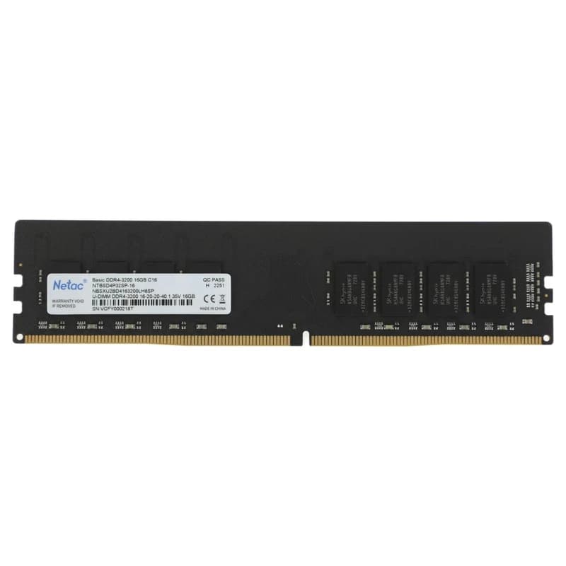 رم دسکتاپ DDR4 تک کاناله 3200 مگاهرتز cl22 نتاک مدل basic ظرفیت 16 گیگابایت — تصویر ۴