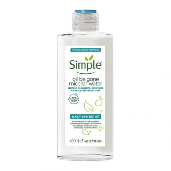 میسلار واتر سیمپل Simple پوست چرب حجم 400 میل