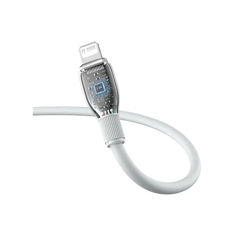 کابل شارژ 2 متری Type-C به لایتنینگ باسئوس مدل Baseus Pudding P10355701221-B2 — تصویر ۳