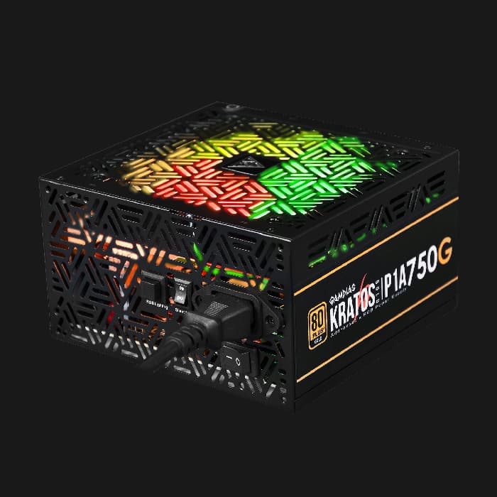 منبع تغذیه کامپیوتر گیمدیاس مدل KRATOS P1A-750W-G