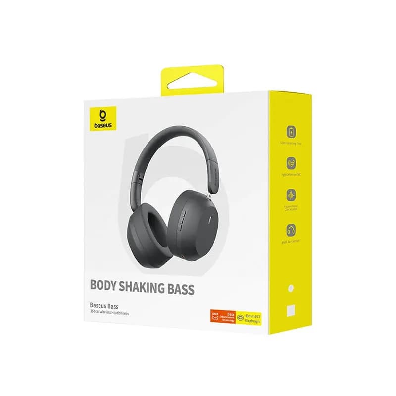 هدفون بلوتوث باسئوس BASS 35 MAX مدل A00070800821-00 — تصویر ۹