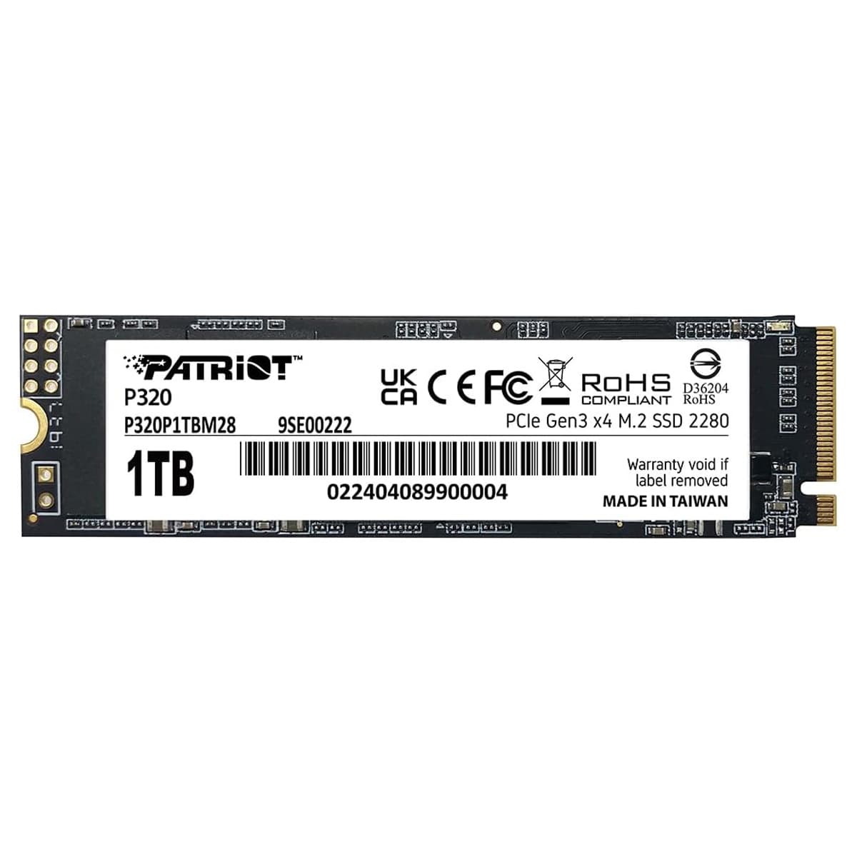 اس اس دی اینترنال PCIe 3.0 پتریوت مدل P320 ظرفیت یک ترابایت