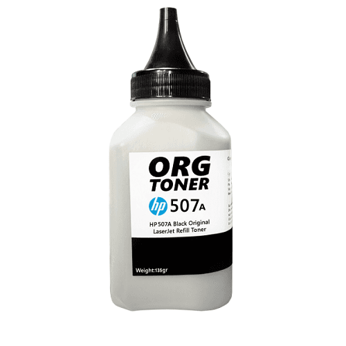 تونر شارژ 135g کارتریج اچ پی 507A مشکی Toner HP 507A Black 135gr — تصویر ۲