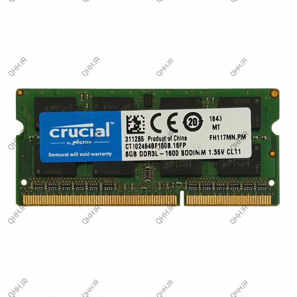 رم لپ تاپ 8 گیگ Crucial DDR3-PC3L-1600-12800 MHZ 1.35V — تصویر ۵