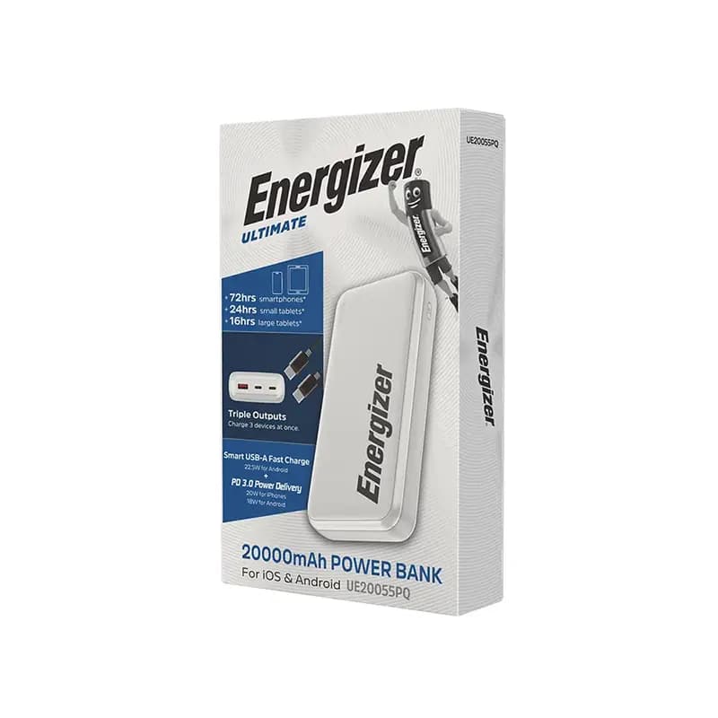 پاور بانک انرجایزر ظرفیت 20000 میلی‌ آمپر مدل Energizer UE20055PQ — تصویر ۶