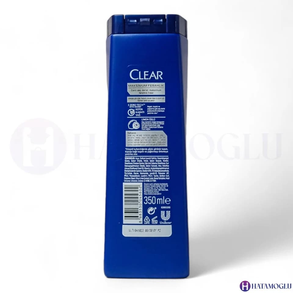 شامپو کلیر لیمویی مردانه350میل مدلCLEAR MEN Maksimum Ferahlik — تصویر ۱۱