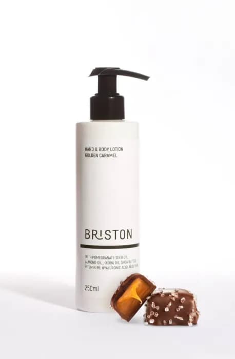 لوسیون دست و بدن گلدن کارامل مطبوع بریستون250میلBRISTON HAND & BODY LOTION