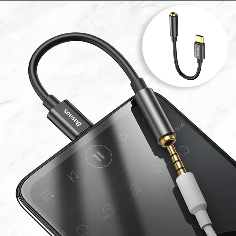 مبدل USB-C به AUX باسئوس مدل CATL54-01 — تصویر ۳