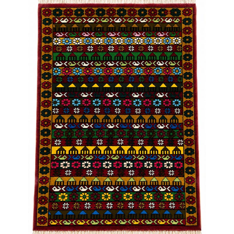 فرش ترکمن دو و نیم متری – کد 9