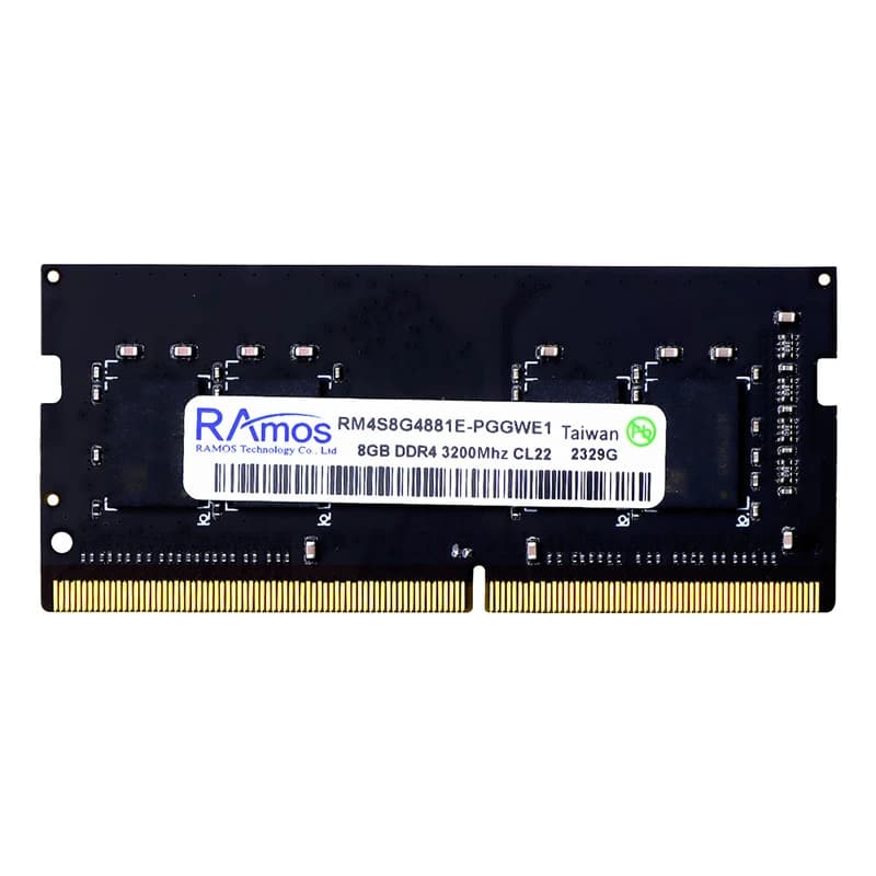 رم لپ تاپ DDR4 تک کاناله 3200 مگاهرتز CL22 راموس مدل RM4S8G ظرفیت 8 گیگابایت