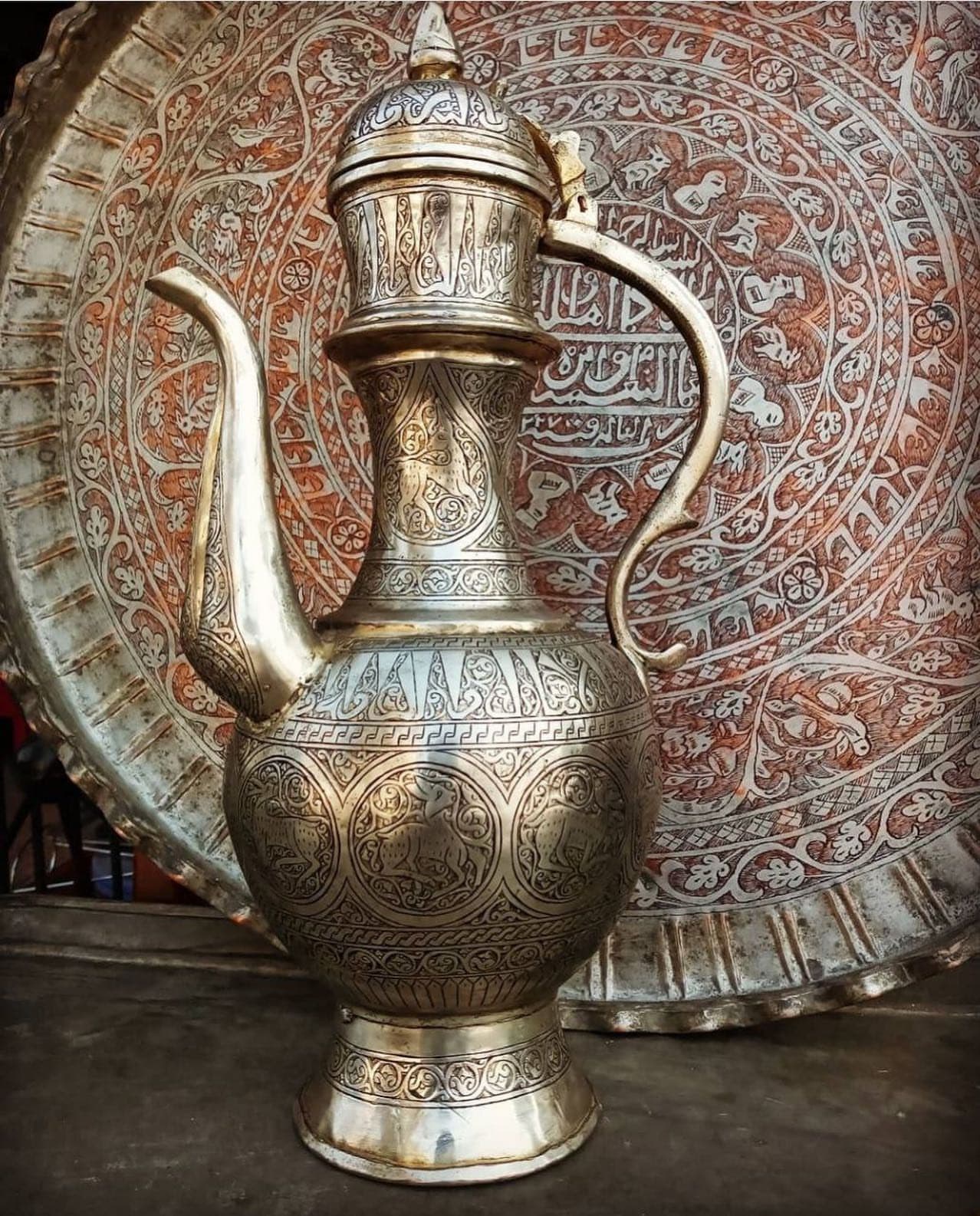 آفتابه ‌ورشو‌‌دو لوله ‌بسیار‌کمیاب کلکسیونی