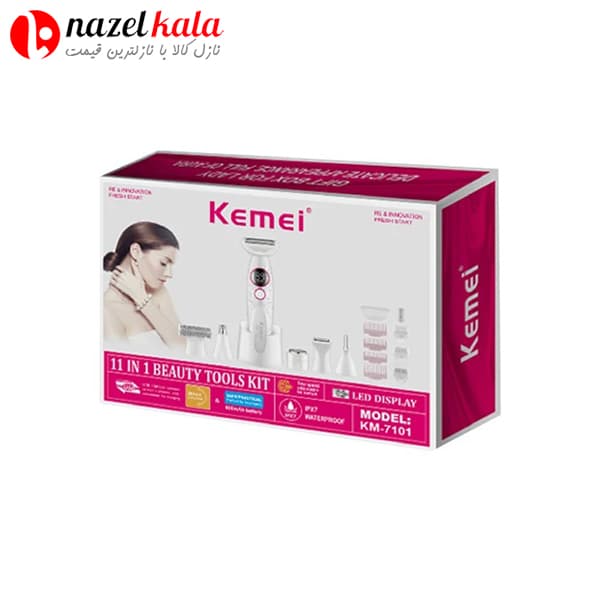 ماشین اصلاح چند کاره بانوان برند کیمی مدل KM-7101 — تصویر ۵