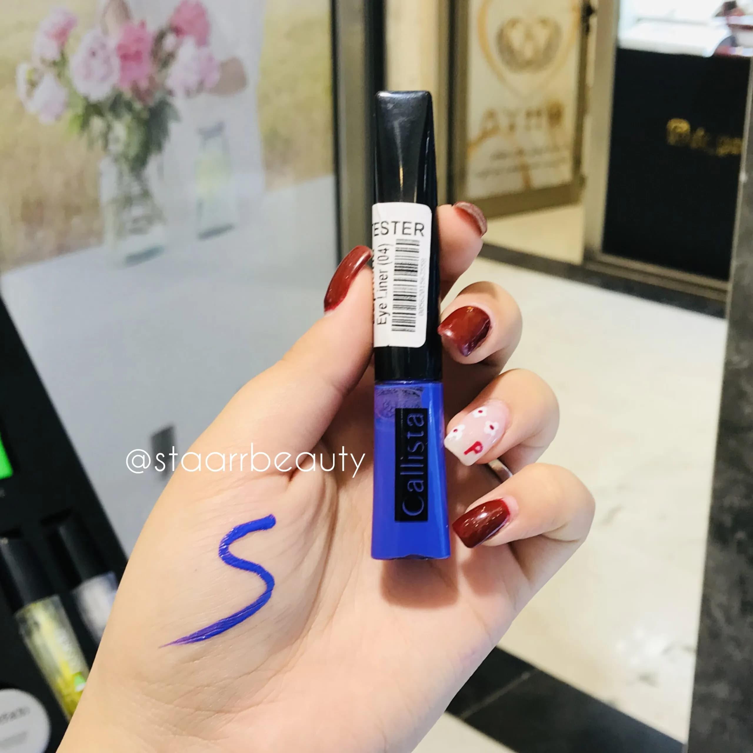 خط چشم رنگی یوفوریا کالیستا رنگ بنفش 04