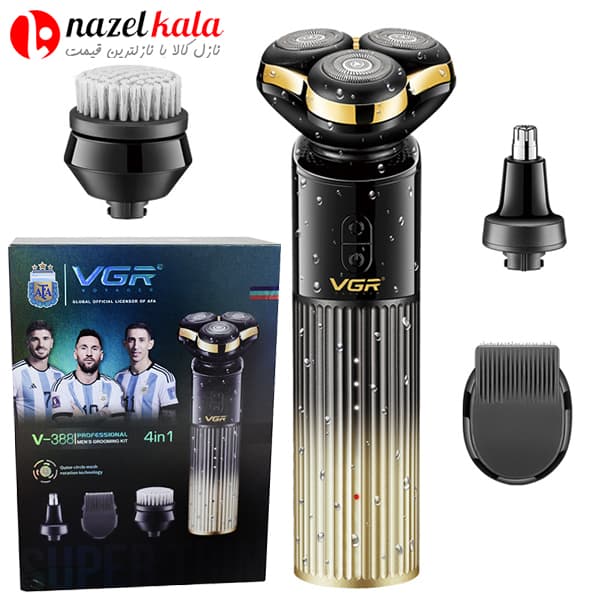 ریش تراش سه تیغ چهار کاره وی جی آر مدل v-388