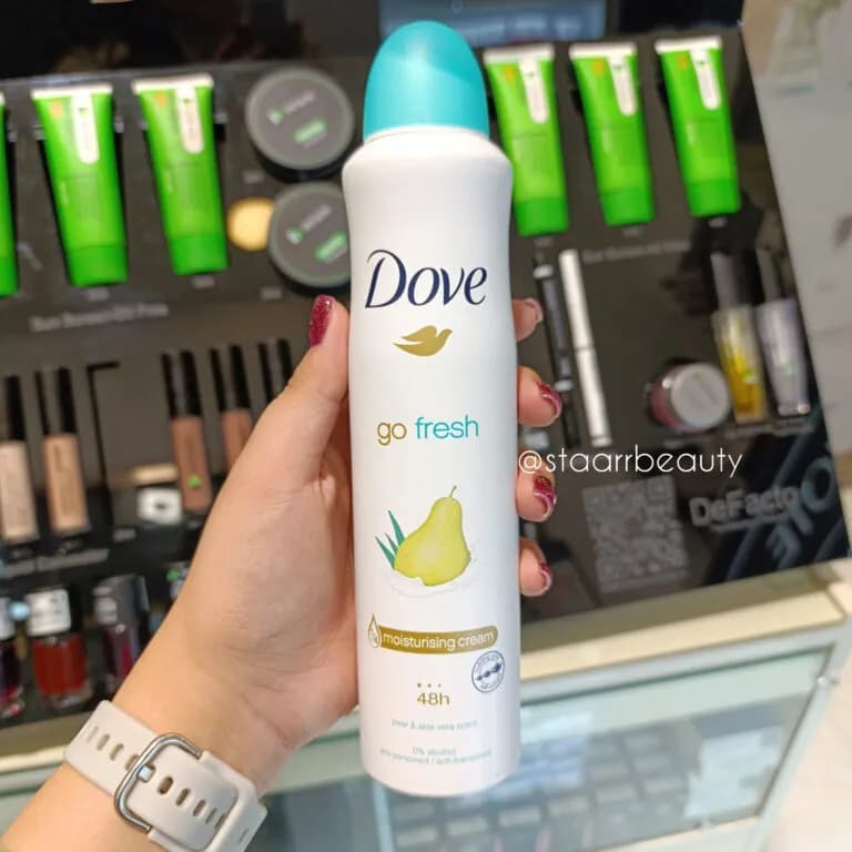 اسپری ضد تعریق زنانه داو در رایحه گلابی go fresh — تصویر ۳
