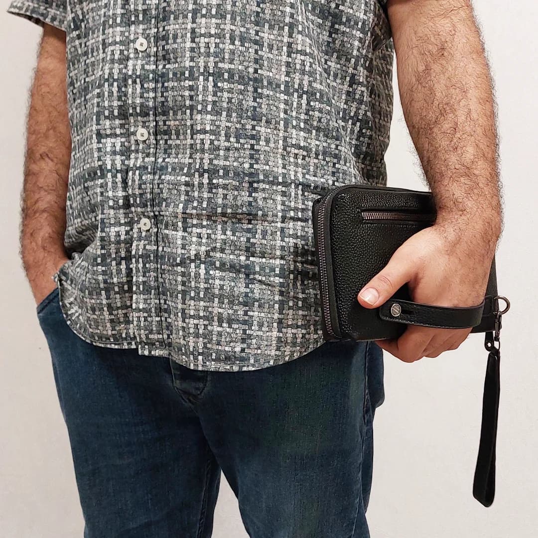 کیف دستی چرمی Mont Blanc مدل MB30454 — تصویر ۳