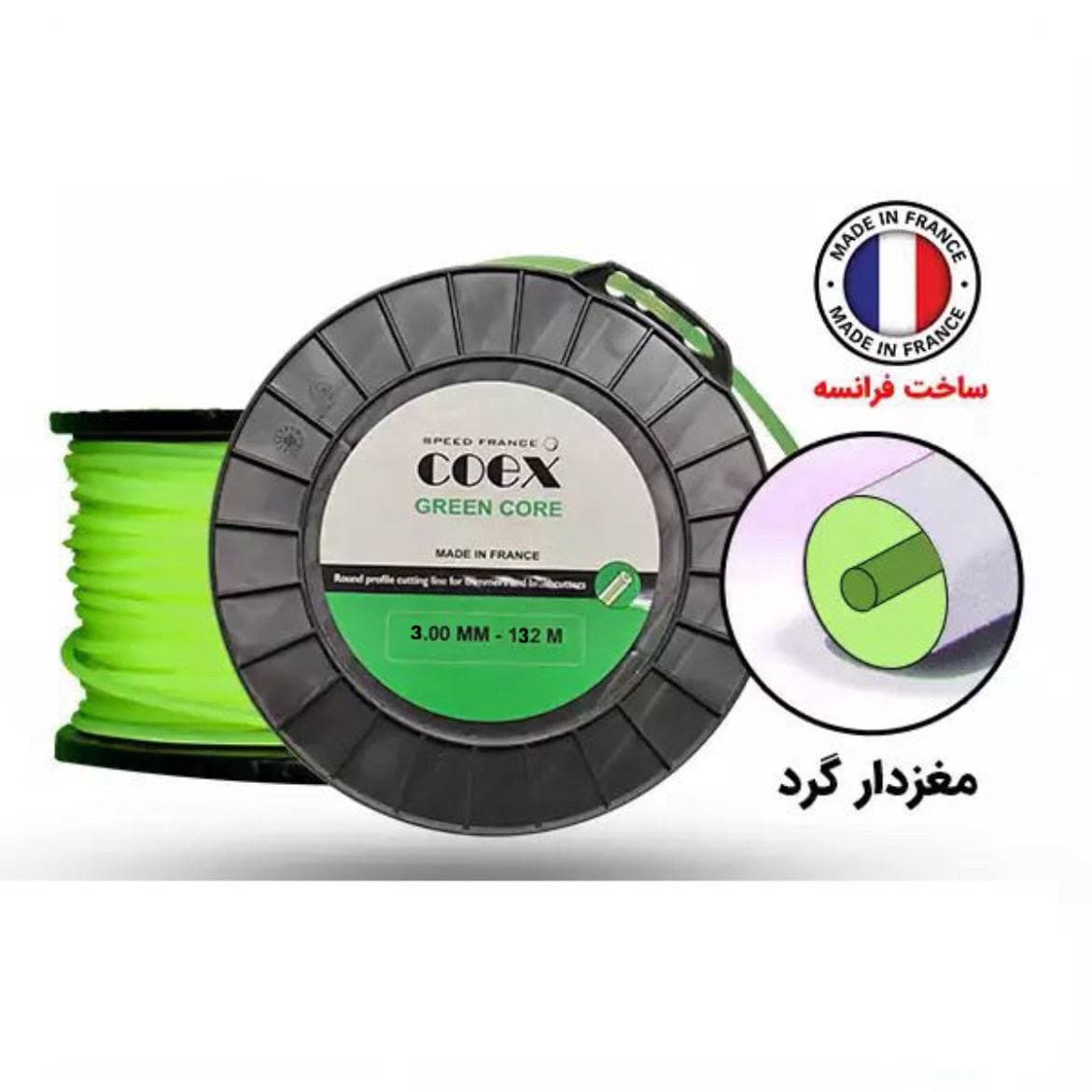 نخ علف زن چهارگوش فسفری 3 میل 132 متری Coex — تصویر ۴