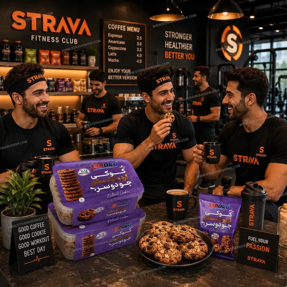 کوکی پروتئینی رژیمی کشمشی جو دوسر 300 گرمی جوپرو با بهترین قیمت + خرید آنلاین — تصویر ۳