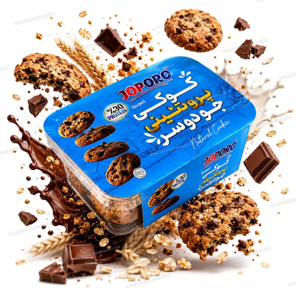 کوکی پروتئینی رژیمی جو دوسر 300 گرمی جوپرو با بهترین قیمت + خرید آنلاین