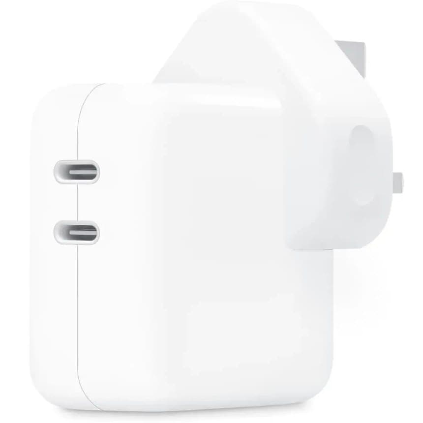 شارژر دیواری 35 وات اپل Dual USB-C سه پین اصل