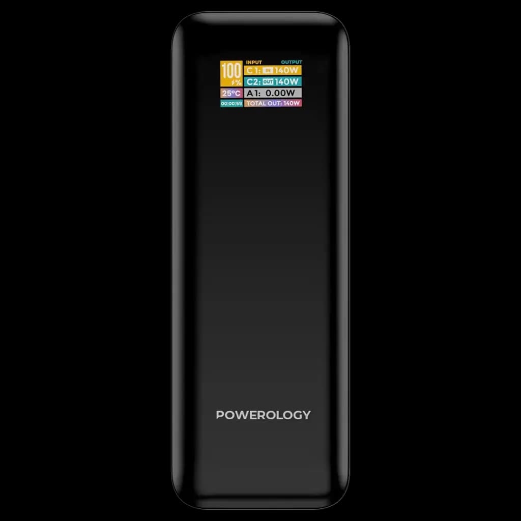 پاوربانک 140 وات پاورولوژی مدل NeuroVolt PPBCHA90BK — تصویر ۵