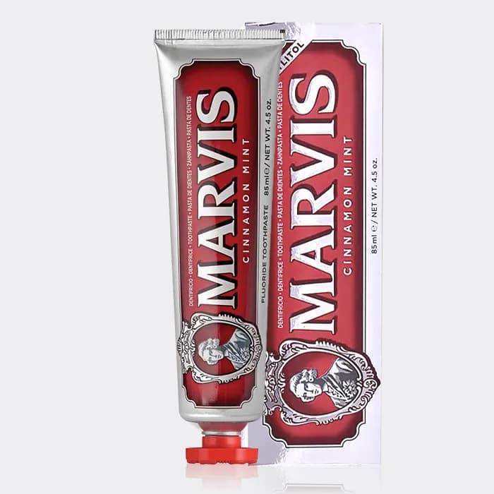 خمیر دندان دارچین مارویس MARVIS CINAMON MINT 85ml — تصویر ۳