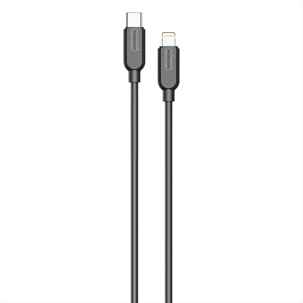 کابل USB-C به Lightning پرودو مدل Silicone PDSCTCL27BK