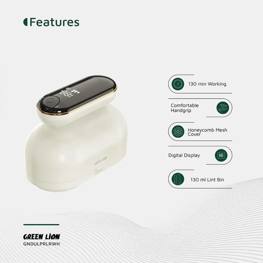 پرزگیر لباس دیجیتال گرین لاین مدل DualPro GNDULPRLRWH — تصویر ۹
